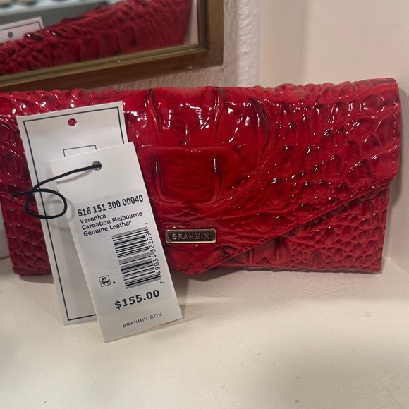 Brahmin Red Embossed Clutch - Picture 3 of 3